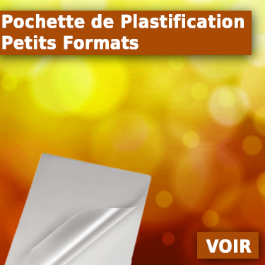 Pochette de plastification à chaud : feuille plastifieuse, pochette